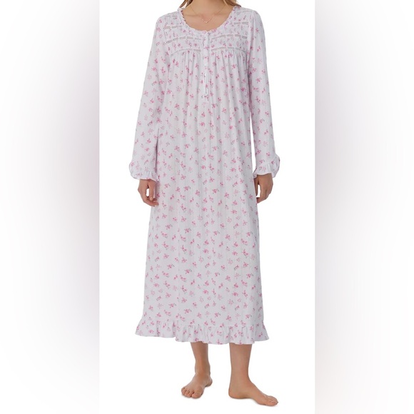 Eileen West Other - NWT West ROSEBUDS Pointelle SOFT Modal Long Sleeve Ballet Nightgown Size M
